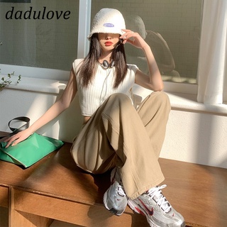 DaDulove💕 New Korean Style Khaki Womens High Waist Wide Leg Pants Loose Pants