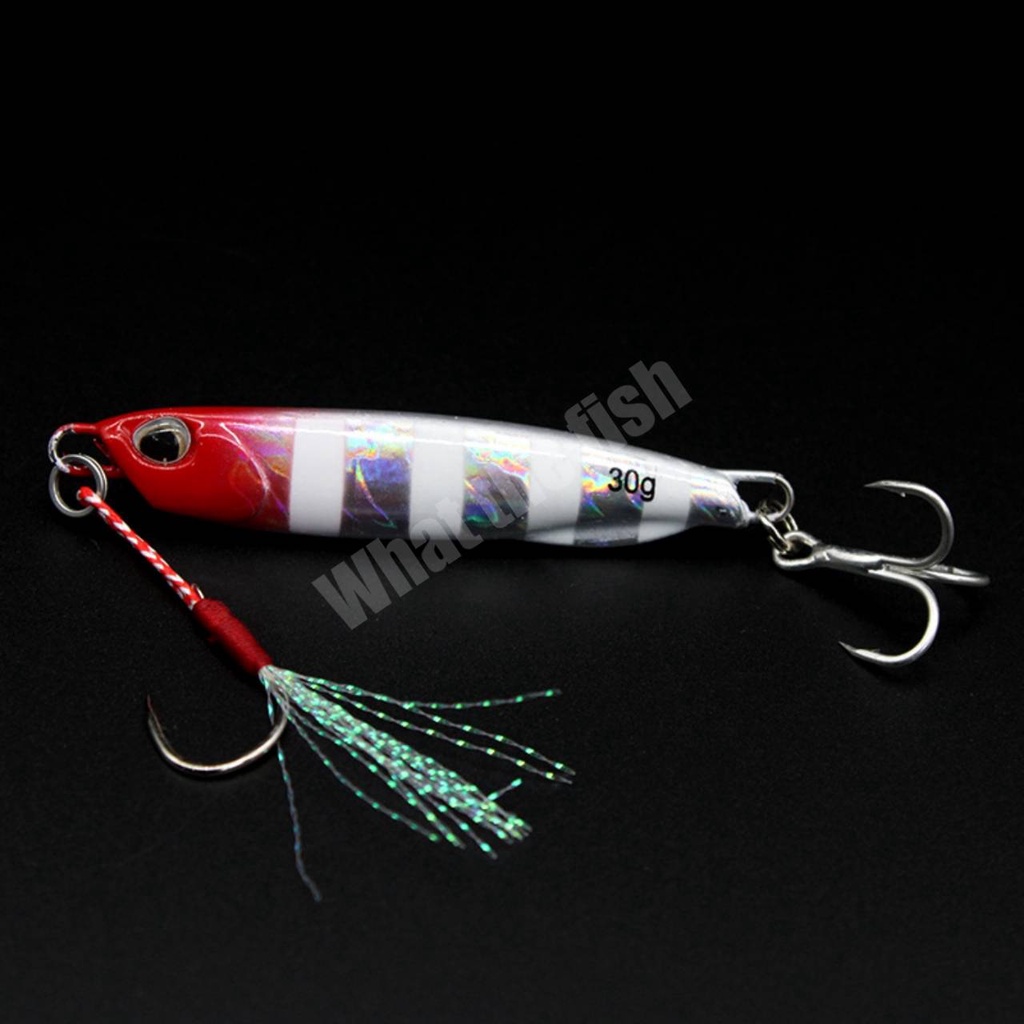 เหยื่อไมโครจิ๊ก10g-30g 1ชิ้น (พร้อมตัวเบ็ด + เบ็ดสามทาง)ไมโครจิ๊ก เหยื่อไมโครจิ๊ก Micro jig เหยื่อจิ๊ก เหยื่อตกปลาทะเลR8 - รูปที่ 3