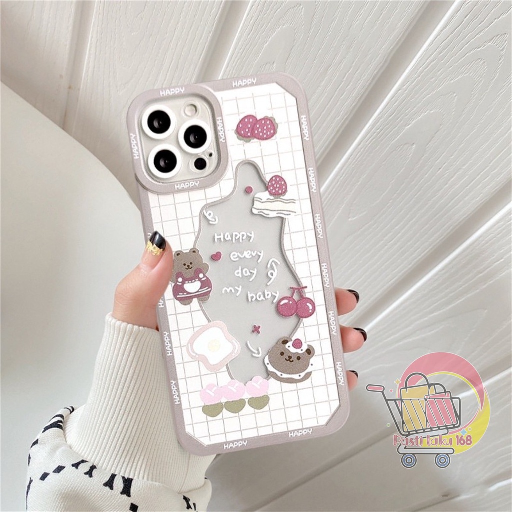 SS106 SOFT CASE STRAWBERRY CHERRY CAKE DESIGN REALME C67 C63 11 C1 C2 5 5I C3 7I C17 8 13 PRO 9I 10 