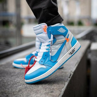 🤓Nike Jordan 1 Retro High Off-White University Blue🛼มือ2 สภาพสวย อุปกรณ์ครบ