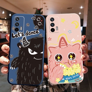 เคสโทรศัพท์มือถือ ขอบสี่เหลี่ยม ลาย Lets Dance Cookie Monster สําหรับ OPPO A16 A94 A53 A15 A12 AX7 A52 A72 A92 A74 A54 5G