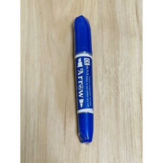 Arrow ปากกาเคมี 2 หัว แอโรว์ สีน้ำเงิน