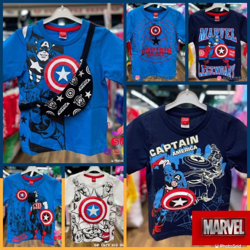 เสื้อกัปตันอเมริกาลายใหม่ล่าสุด ลิขสิทธิ์แท้มาเวล 100% CS03