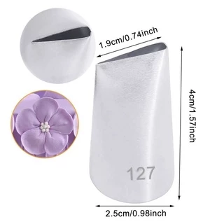 หัวบีบครีมเบอร์ 125,126,127 หัวบีบครีมกลีบกุหลาบ หัวบีบครีมสแตนเลส PETAL TUBES