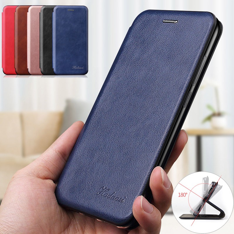 เคสโทรศัพท์หนังฝาพับเคสโทรศัพท์หนังฝาพับพร้อมช่องใส่บัตรสําหรับ Xiaomi Redmi Note 9s 8 7 6 5 Pro Note9s Note8 8T 8Pro Note7 Note6 เคสกันกระแทก