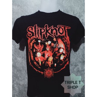 เสื้อยืดคอกลม สกรีนลาย SLIPKNOT (รหัส 112)