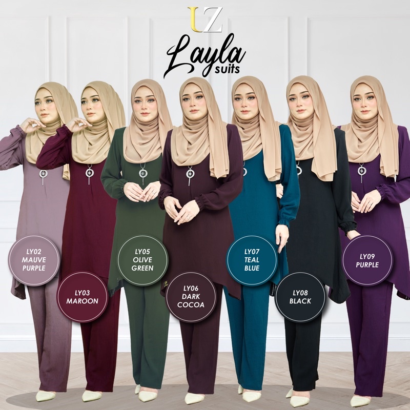 Layla ชุดต่อต้านริ้วรอย Hajj และ umarah เสื้อผ้า กางเกงเสื้อคลุม (XS - 3XL)