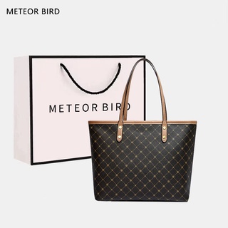 Meteor BIRD กระเป๋าสะพายไหล่ ทรงโท้ท จุของได้เยอะ พรีเมี่ยม แฟชั่นสําหรับสตรี