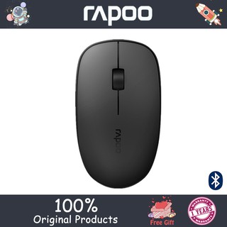 Rapoo M200 เมาส์ไร้สายบลูทูธรองรับ 2 . 4 G1300Dpi Tracing สําหรับเครื่องยนต์พื้นผิว Feel