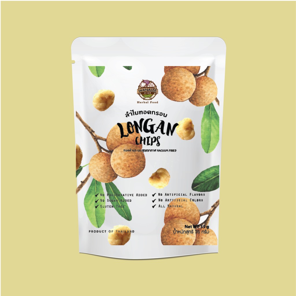 WANALEE - Longan chips ลำไยทอดกรอบ