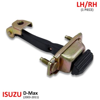 กันเลยประตู ตัวหน้า สีโครเมี่ยม สำหรับ Isuzu D-Max ปี 2003-2011
