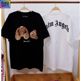 BWCB เสื้อยืดแขนสั้น Palm An gels ลายหมี kill the bear unisex เสื้อยืดเท่ห์ เสื้อยืดฮิตๆ  เสื้อยืดถูกๆ TS oversize