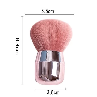 แปรงคาบูกิสี Rose gold สำหรับใช้ปัดฝุ่นที่เล็บหรือแต่งหน้า แปรงปัดฝุ่น