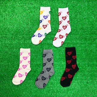 HUMAN MADE Love Embroidery Leisure Sport Mid-Calf Length Sock Street Fashion Sock