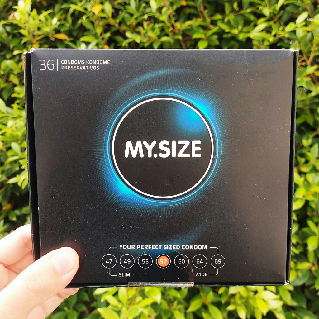 ถุงยางอนามัย ขนาด 57 มม. MY.SIZE® Lubricated Transparent Condoms size 57 mm
