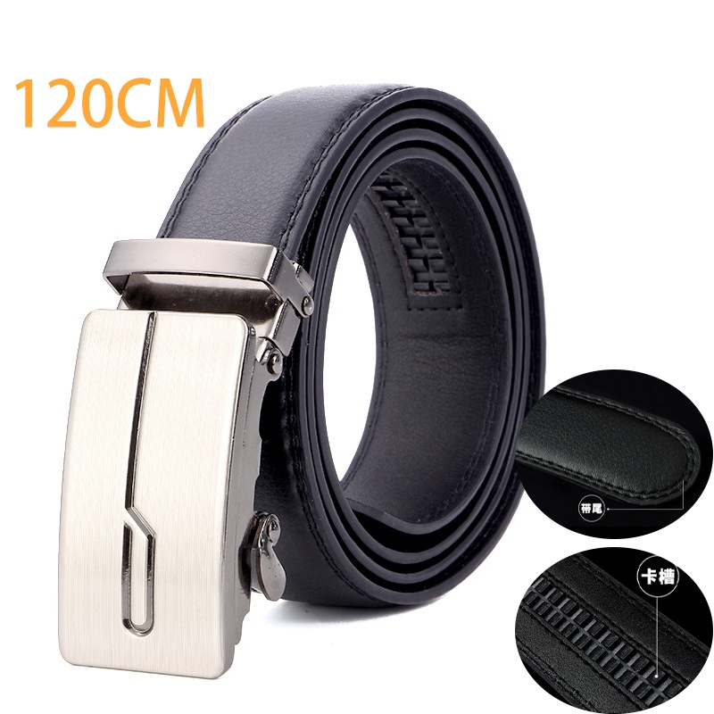 เข็มขัดผู้ชายเข็มขัดหัวเข็มขัดอัตโนมัติเข็มขัดธุรกิจเข็มขัดหนังแท้ของขวัญวันหยุดเข็มขัดของขวัญวันพ่อ120ซม