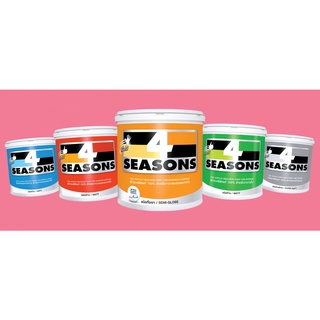 TOA โฟร์ซีซั่นส์ 4 Seasons สีน้ำอะคริลิก ภายนอกและภายใน สีขาวด้าน กึ่งเงา 4 seasons ขนาด 3.785 ลิตร หรือ 1 แกลลอน