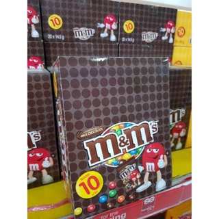 ช็อคโกแลต m &amp; m เอ็ม แอน เอ็ม ขนาด 14.5 กรัม 20 ซอง ขนมแบบซอง