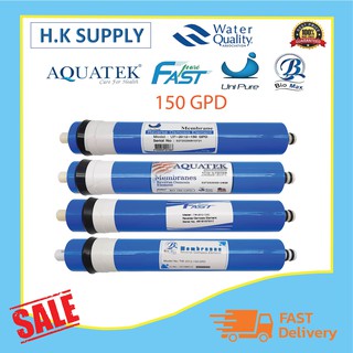 ไส้กรองน้ำ Aquatek เมมเบรน 150 GPD ไส้กรองเมมเบรน RO Membrane UniPure BioMax Fastpure Canature Starpure ACOBi Silvertec