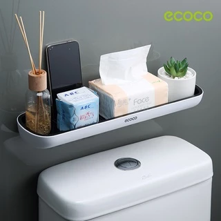 [พร้อมส่ง]Ecoco ชั้นวางของในห้องน้ำ ติดผนัง รับน้ำหนักเยอ 2 ชั้น 3 ชั้น ชุดค่าผสมฟรี