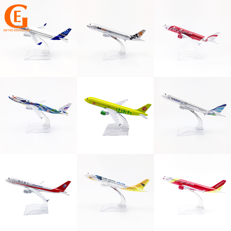 Airbus 320 โมเดลเครื่องบินมาเลเซียเกาหลีเวียดนามเครื่องบิน Airlines Air Asia A320 Die-cast Plane Mod