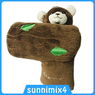 [H₂Sports&amp;Fitness] Golf Mallet Putter Cover Head Cover Headcover Plush Bear Design Soft Lining