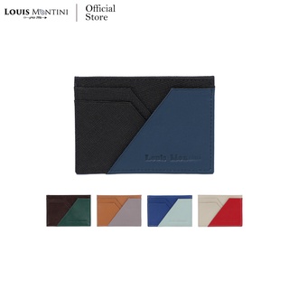 Louis Montini (Skyscrapper) กระเป๋าเก็บบัตร Card Holder หนังวัวแท้ WK21