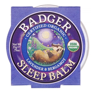 Badger Company, Organic Sleep balm, Lavender &amp; Bergamot 21 g.