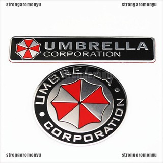 (tr) สติกเกอร์อลูมิเนียม Umbrella Corporation3 d สําหรับตกแต่ง