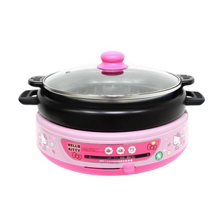 HELLO KITTY กระทะไฟฟ้า อเนกประสงค์ พร้อมถาดย่าง Hello Kitty รุ่น KW-387