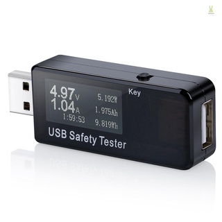 Flt เครื่องทดสอบแรงดันไฟฟ้าดิจิทัล USB DC 5.1A 30V สีดํา