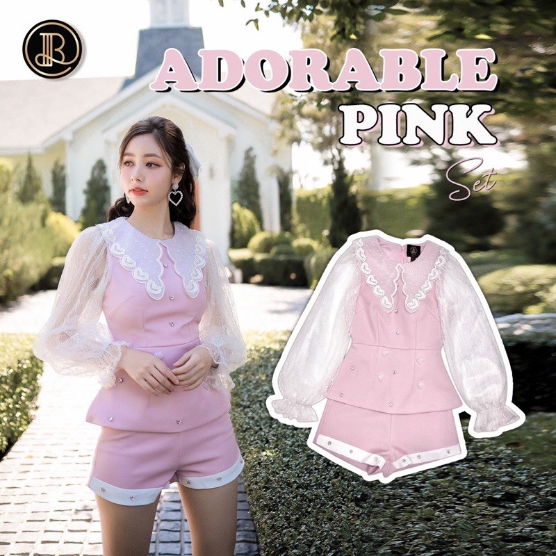 Adorable Pink Set:BLT Brand เซ็ทกางเกงมาแล้ว ดีสุดแนะนำค่าา โทนสีหวานละมุน