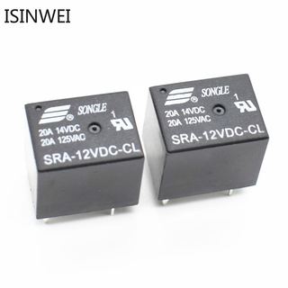 รีเลย์ 12 V รีเลย์ Sra-12Vdc-Cl 20 A 5 Pin 2 ชิ้น / ล็อต