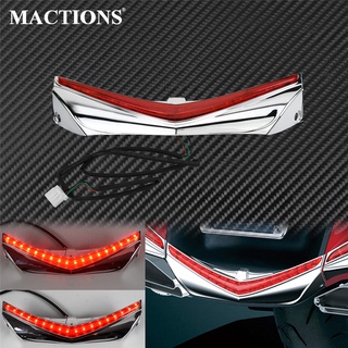 Motorcycle Rear Fender Tip With LED Accent Light Run Brake Lamp For Honda GL1800 &amp;amp; F6B 2012 2013 2014 2015 2016