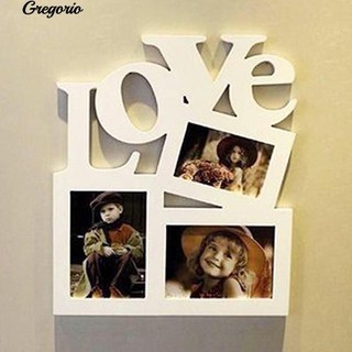 Gregorio กรอบรูป วัสดุไม้ มีตัวอักษร LOVE  สำหรับใส่รูปถ่าย,รูปครอบครัว,งานDIY