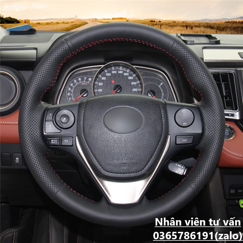 ฝาครอบพวงมาลัย Toyota Vios 2019, Toyota Corolla Altis 2013-2019 พร ้ อมหนัง nappa ระดับพรีเมียม