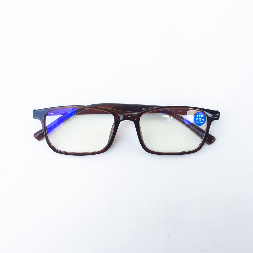 แว่นสายตายาว เลนส์กรองแสงสีฟ้า กรอบTR90 ดัดงอได้ รหัส 2202 (คละสี) - รูปที่ 2
