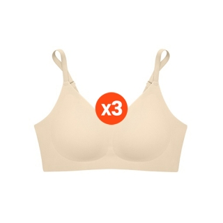 SABINA BRALESS เสื้อชั้นใน (Set 3 ชิ้น) รุ่น Soft Collection รหัส SBXK122CL สีเนื้ออ่อน