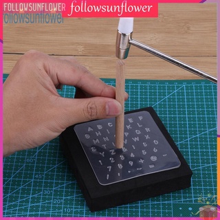 Ready Stock✿DIY Leather Punch Alphabet Number Stamper Set Plastic Leather Tool