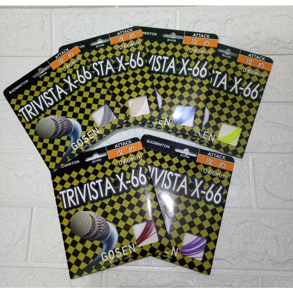 ต้นฉบับ GOSEN TRIVISTA X-66 BADMINTON CKET STRINGS (MADE IN JAPAN)