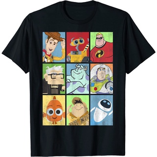 เสื้อยืดผ้าฝ้ายพรีเมี่ยม เสื้อยืด พิมพ์ลายกราฟิก Disney Pixar Epic แบบบรรจุกล่อง