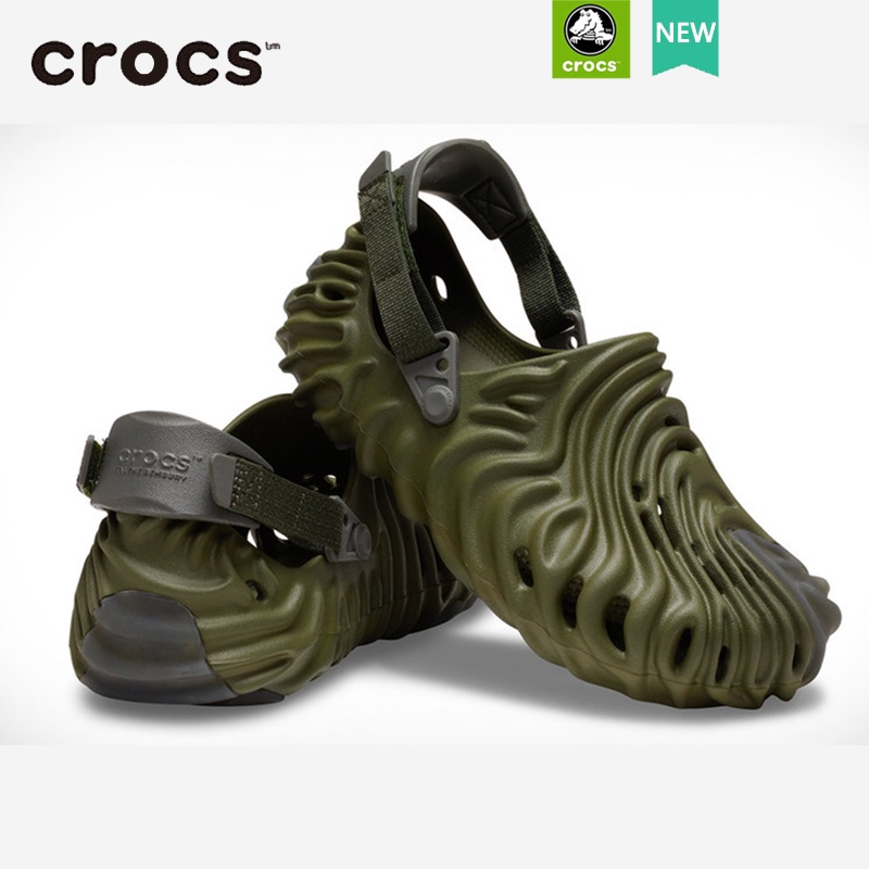 crocs แท้ Crocs Pollex รองเท้าแตะลําลอง ระบายอากาศ เหมาะกับการเล่นกีฬา แฟชั่นสําหรับสตรี