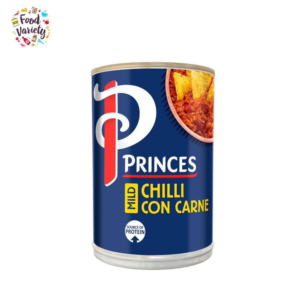 Princes Mild Chilli Con Carne 392g พรินซ์ ชิลลี่คอนคาร์เนรสเผ็ดอ่อน 392 กรัม