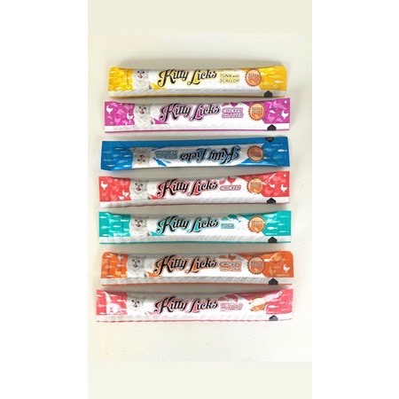 ใหม่ ขนมแมวเลีย Kitty Licks คิตตี้ ลิค ขนาด 15 กรัม