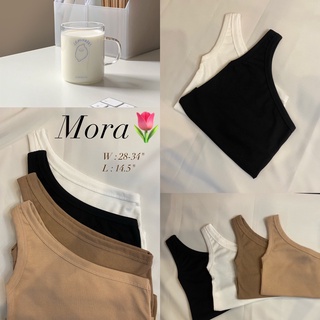 เสื้อกล้าครอปปาดไหล่​ รุ่น​ Mora