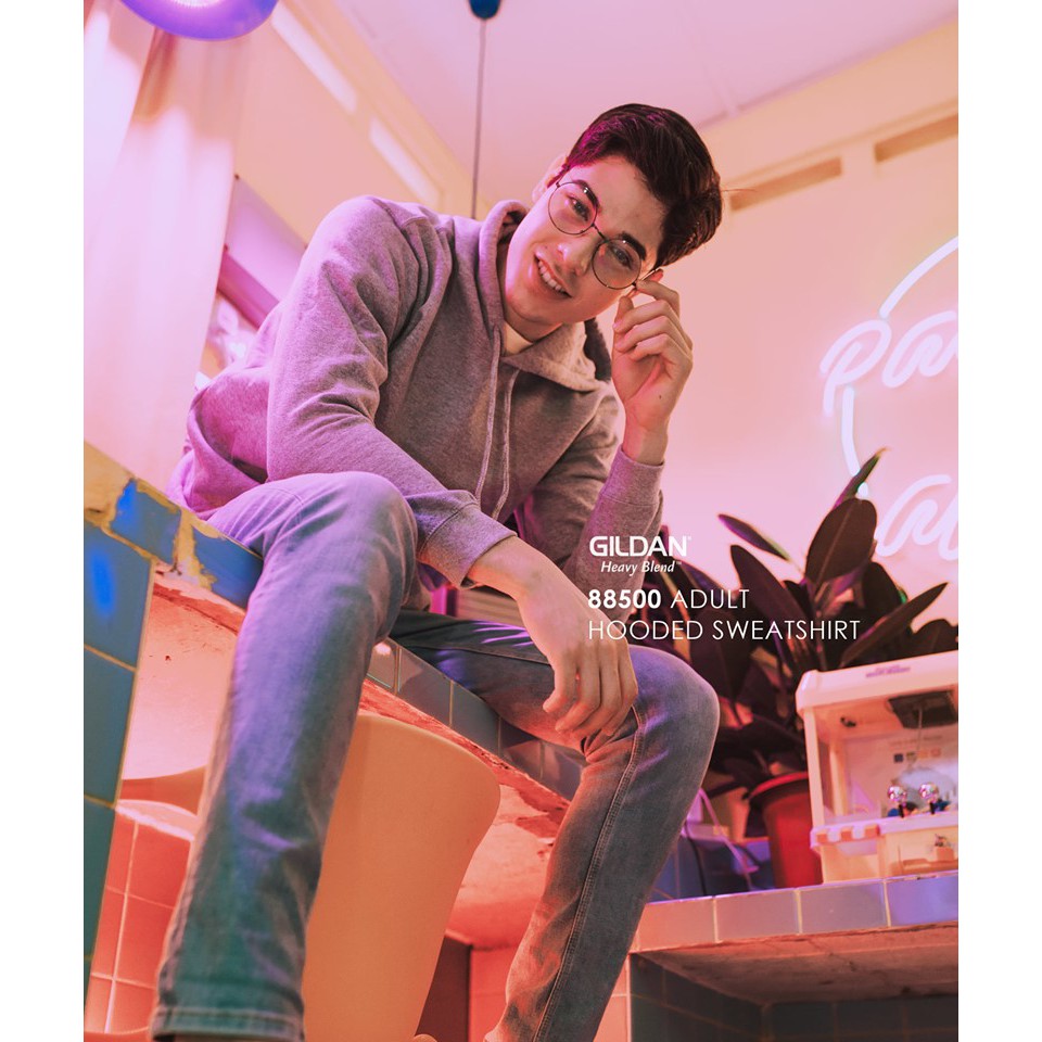 [US HOODIE] เสื้อฮู้ด Gildan นําเข้า - เสื้อสเวตเตอร์มีฮู้ด Gildan Heavy Blend [CODE 88500]
