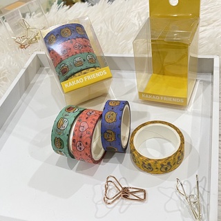 ***แท้100% KAKAO FRIENDS washi tape เทปเนื้อวาชิสำหรับตกแต่งชิ้นงานหรือแปะกล่องดินสอ