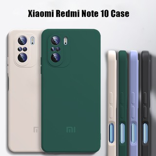 เคสโทรศัพท์ซิลิโคนทรงสี่เหลี่ยมสําหรับ Xiaomi Redmi Note 10 Pro Max 10S 4G 5G