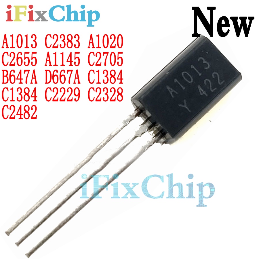 50 ชิ้น 2SA1013 2SC2383 2SA1020 2SC2655 2SA1145 2SC2705 2SB647A 2SD667A A1013 C2383 A1020 C2655 A114
