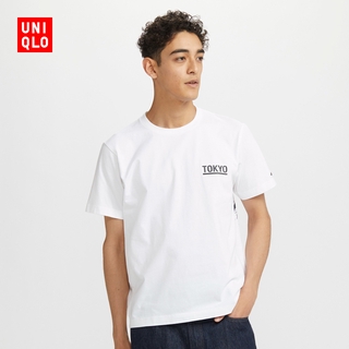 เสื้อยืดพิมพ์ของชาย / หญิง Uniqi (UT) Tokyo Print (แขนสั้น) 430545 Uniqlo